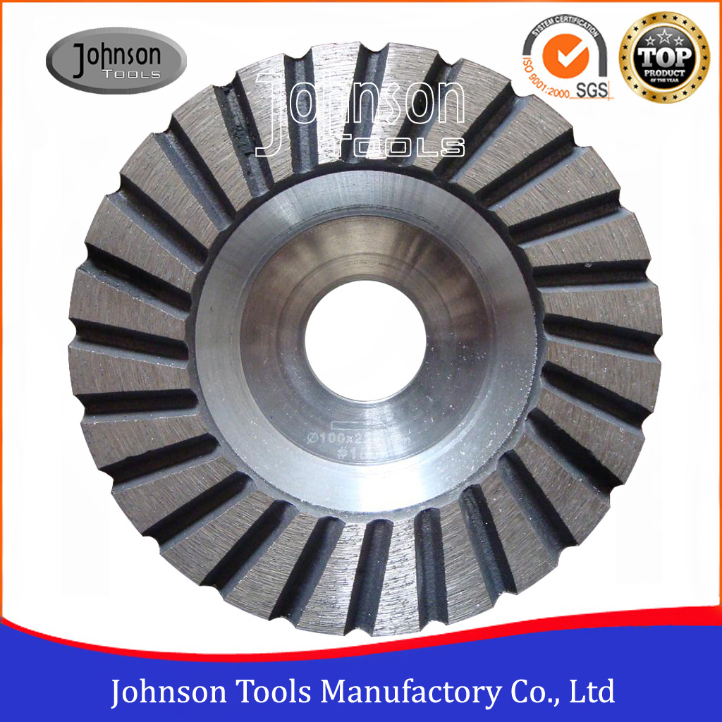 100mm Turbo Cup Wheel With Aluminium Core for Stone Grinding