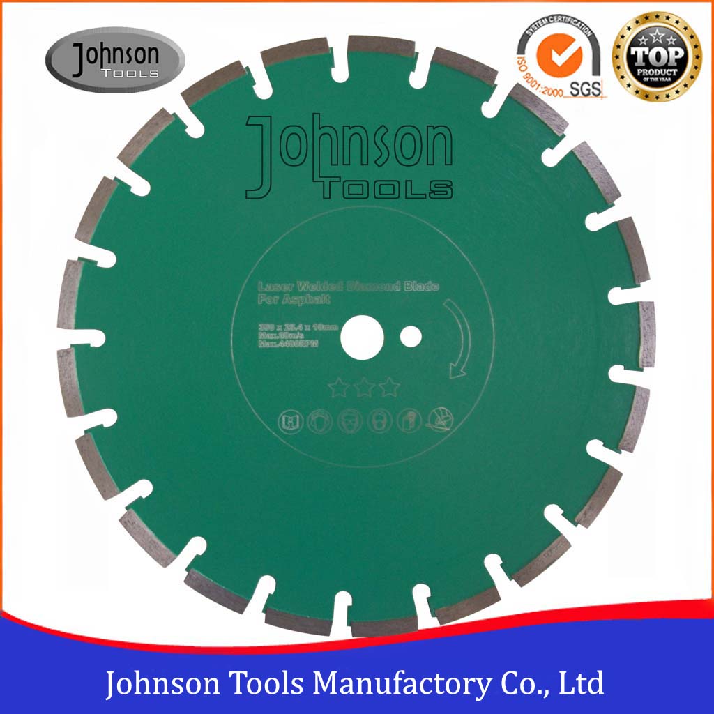 6"-24" Laser Welded Asphalt Cutting Wheel with Vertical Inserts Protection Segment