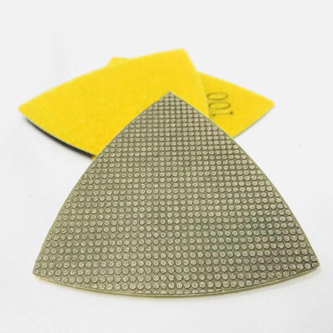 Triangle Electroplated Diamond Polishing Pads for Concrete Granite Marble