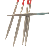 10PCS Electroplated Diamond Hand File Tools Diamond Coated Needle Triangle File Set for Wood