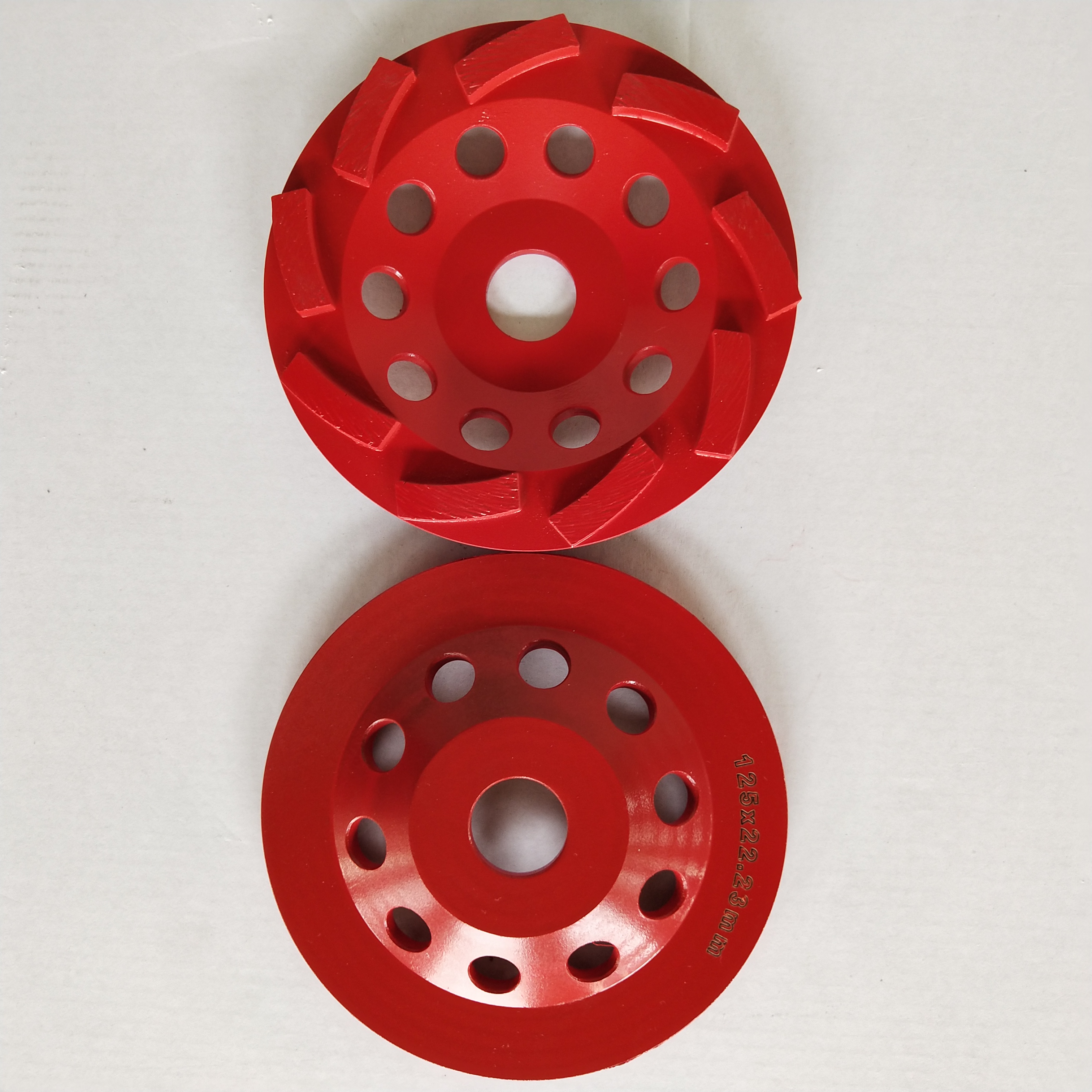7" Diamond Abrasive Wheel for Edging Concrete Turbo Segmented Hand Grinding Cup Wheels with 24nos Segment.