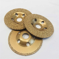 115mm Diamond Abrasive Vacuum Tungsten Carbide Grinding Discs Cup Wheels For Wood And Rubber.