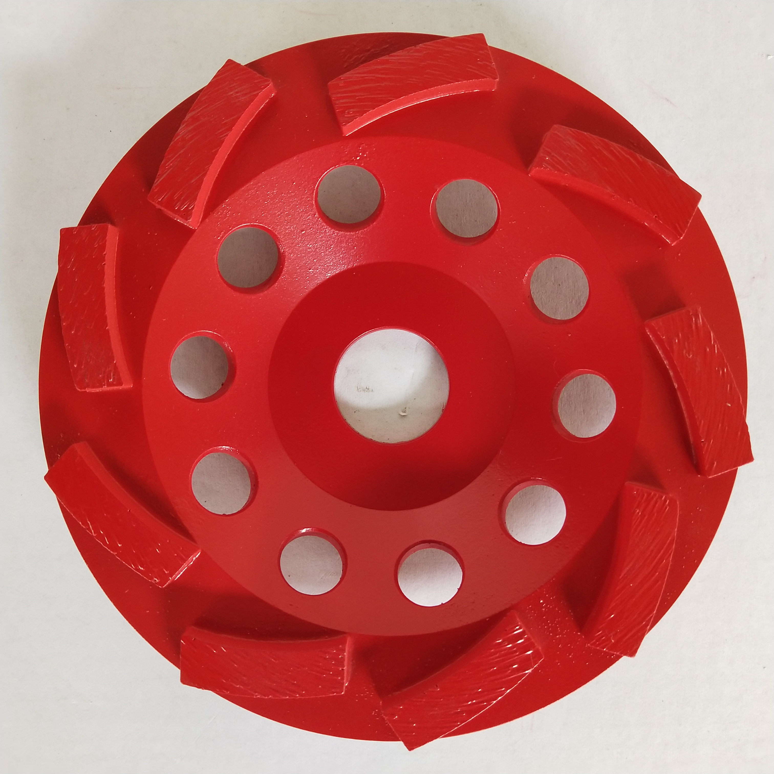 7" Diamond Abrasive Wheel for Edging Concrete Turbo Segmented Hand Grinding Cup Wheels with 24nos Segment.
