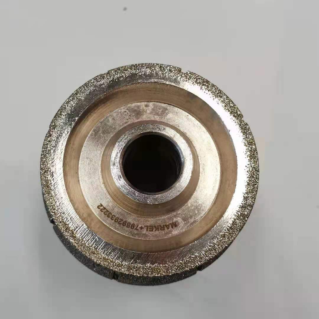 Stone Grinding Tools Electroplated Abrasive Drum Wheels Diamond Pattern Router Bits for Granite Marble 